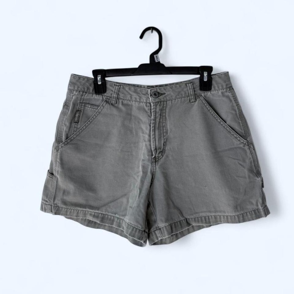 UNIONBAY Womens‎ Gray Canvas Utility Shorts Size 9 Casual Workwear